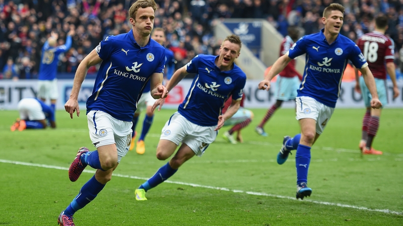 Andy King, pictured during last week's draw with West Ham, became a regular at Leicester when they were languishing in League One