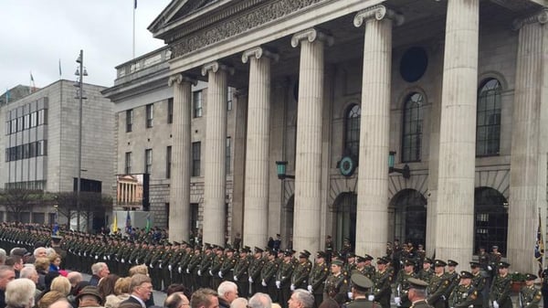 Tens of thousands of people gathered in Dublin's city centre for this year's 'Road to the Rising' event