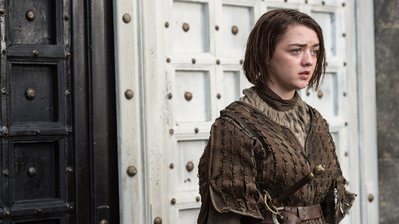 Maisie Williams as Arya Stark in Game of Thrones