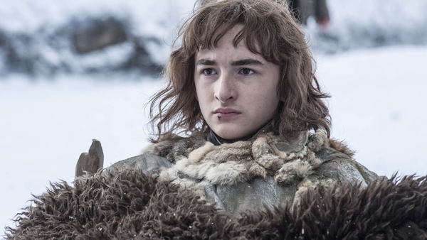 Isaas Hempstead-Wright as Bran Stark in Game of Thrones season four