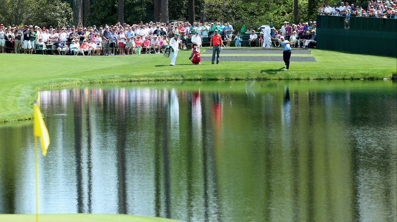 Shane Lowry gets some practice in ahead of the Masters