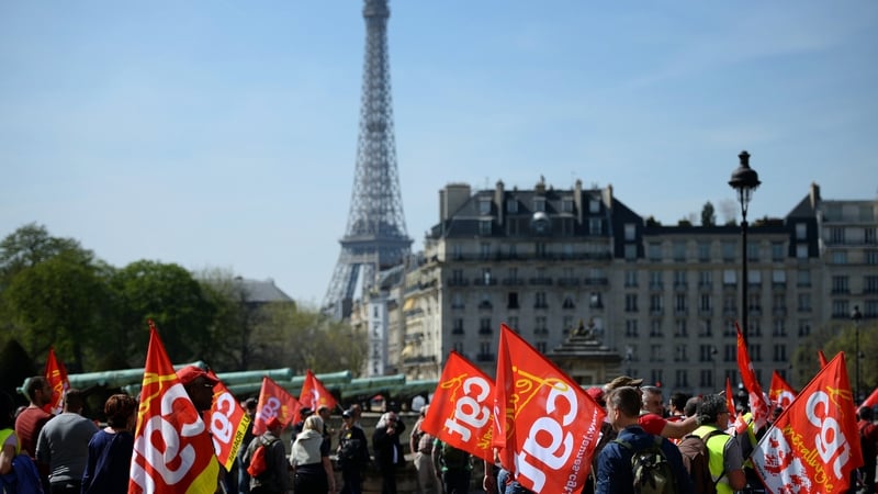 The protests closed down the Eiffel Tower to tourists