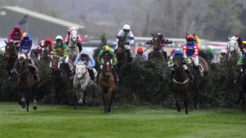 Runners clear The Chair (15th fence) in last season's Grand National