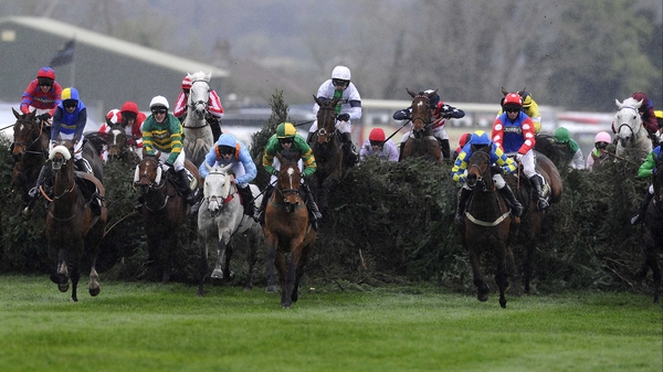 Runners clear The Chair (15th fence) in last season's Grand National