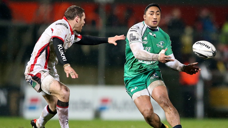 Bundee Aki starts for Connacht against Brive