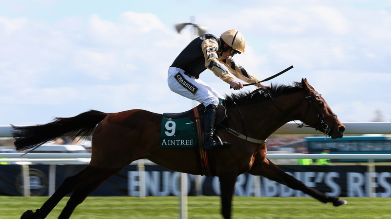 Ruby Walsh pushes Nichols Canyon out to win the opener on Grand National day