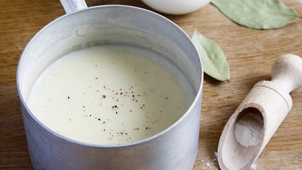 Boiled Bacon with Mustard and Cheddar Cheese Sauce