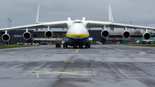 The six-engined, 32-wheeled, plane touched-down this morning (pic: Sean Curtin photography)