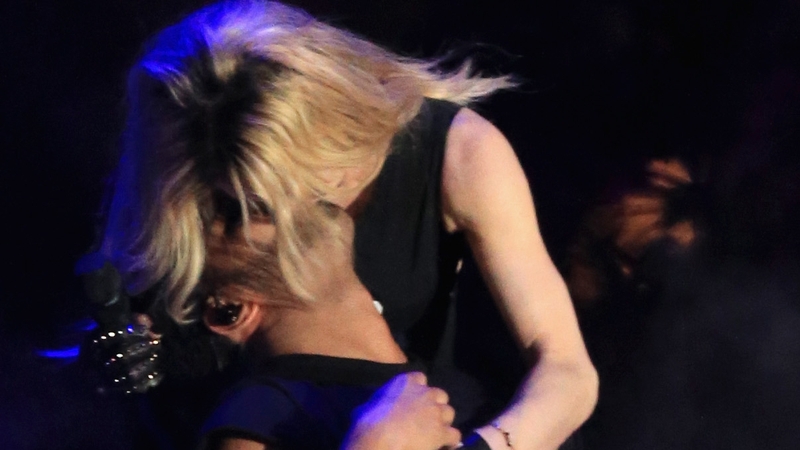 Madonna locks lips with Drake