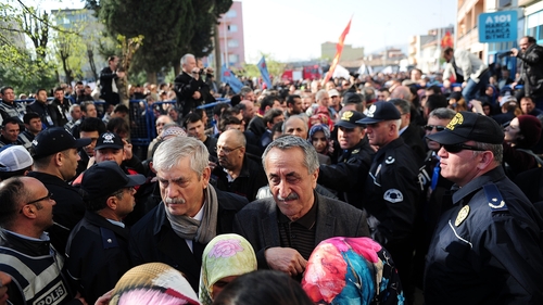Relatives of the victims demanded that eight defendants be brought to court