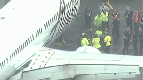 The US carrier said the worker had fallen asleep