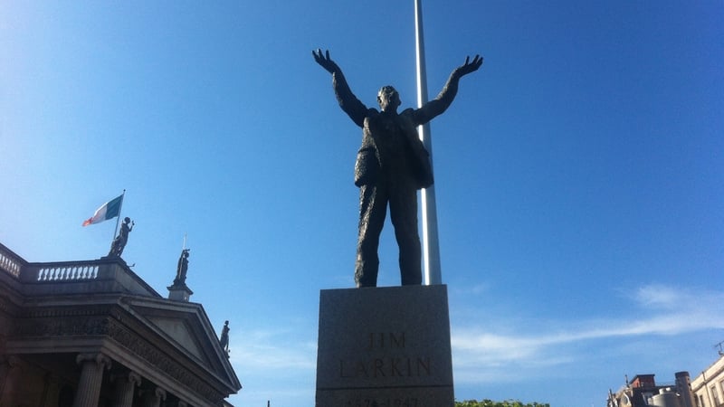 Jim Larkin statue on O'Connell Street