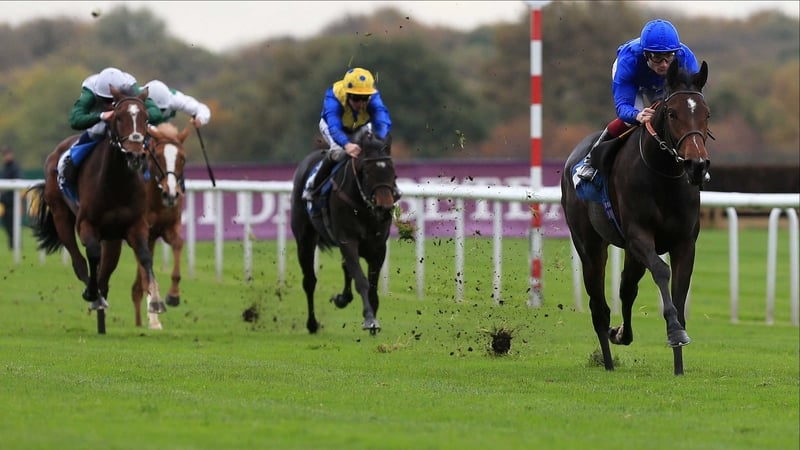 Beautiful Romance (R) will be going for the Epsom Oaks in June