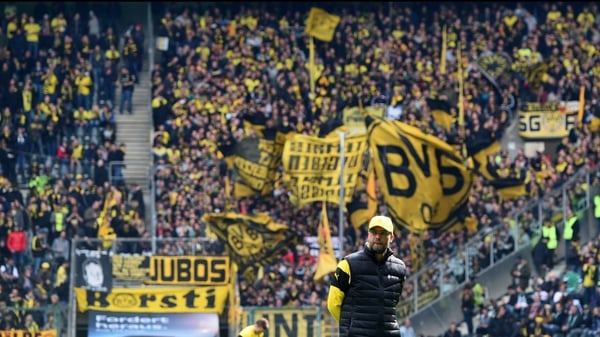 Juergen Klopp was revered by the passionate Dortmund support