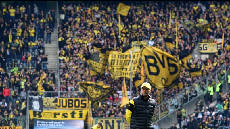 Juergen Klopp was revered by the passionate Dortmund support