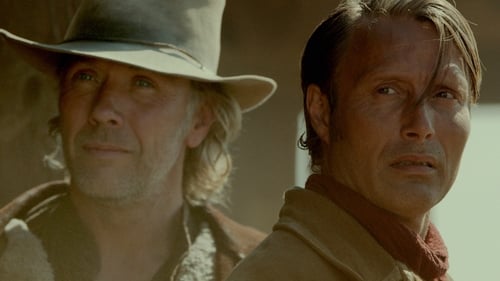 Mikael Persbrandt as Peter and Mads Mikkelsen as his brother Jon in The Salvation.