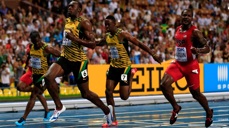 Usain Bolt is the reigning men's 100m world champion