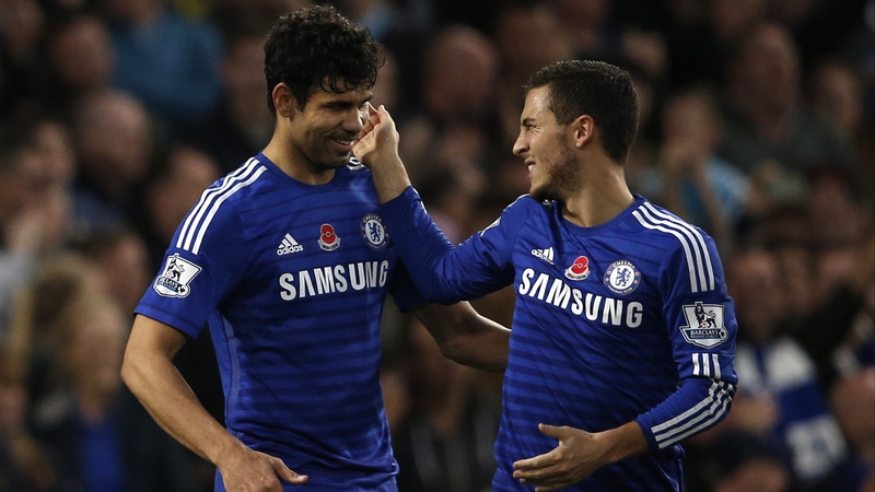 Diego Costa and Eden Hazard make the team