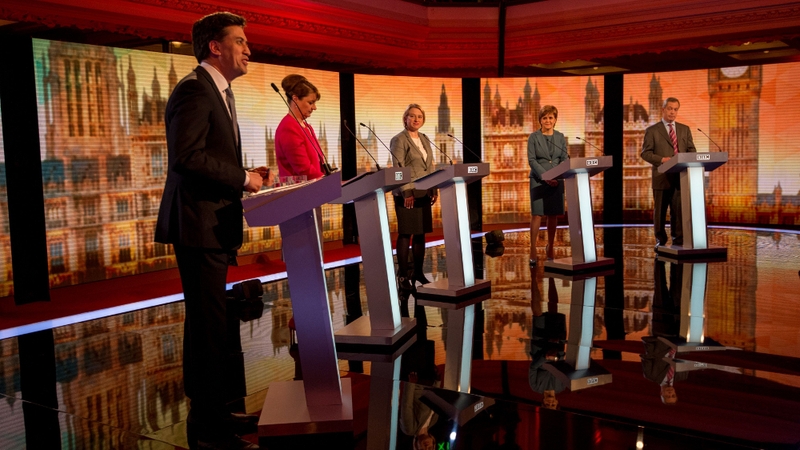 Five party leaders clashed in a 90-minute 'challengers' debate' in the absence of Prime Minister David Cameron