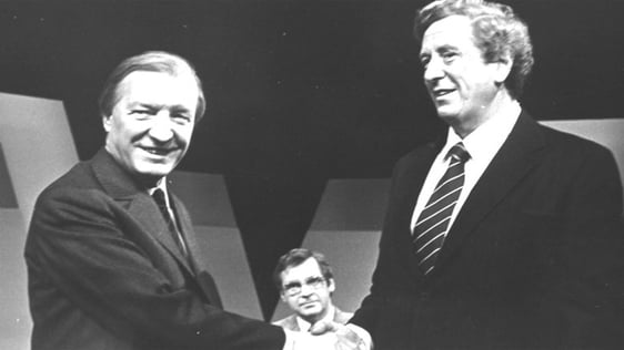 The "Today Tonight - Election Debate" presented by Brian Farrell. Charles Haughey, The "Today Tonig…