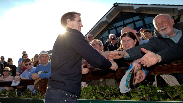 Racegoers flock to shake hands with Tony McCoy after his final ride in Ireland at Fairyhouse