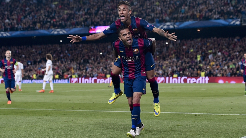 Neymar hit a brace before the break