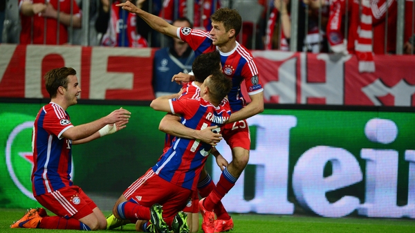 Bayern ran amok in the first half...