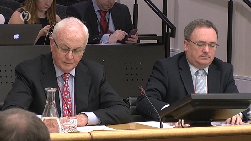 NAMA's Frank Daly (L) and Brendan McDonagh (R) are before the banking inquiry