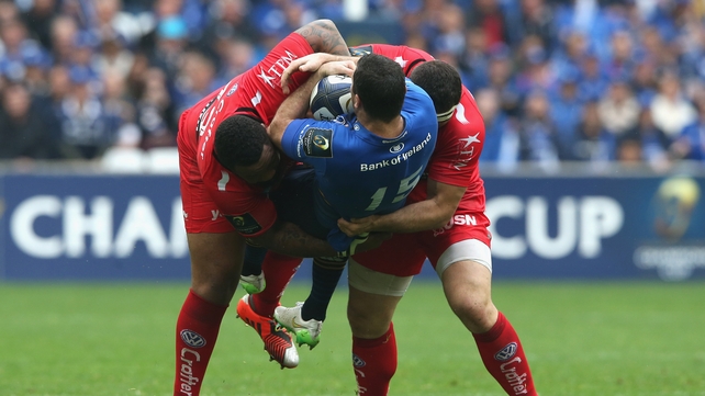 Kearney then feels the full force of Bastareaud and Guirado