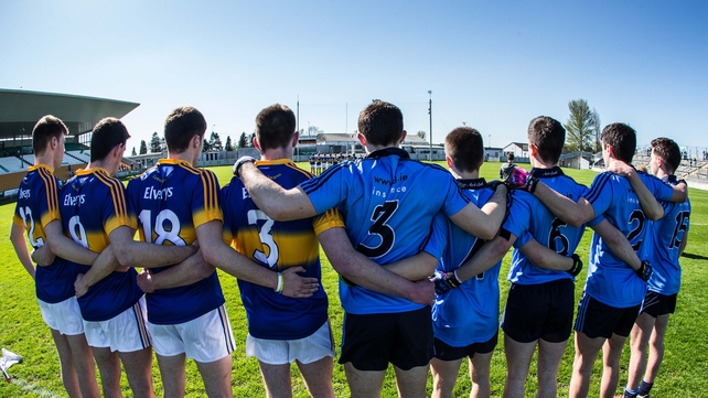 Dublin and Tipperary stand together before the Under-21 All-Ireland semi-final as they observe a minute's silence for the late Dave Billings