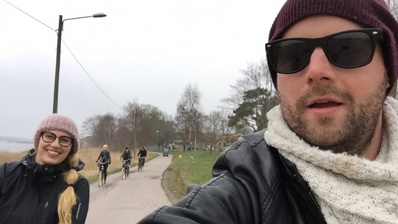 Tadhg Peavoy cycling Styrso Island