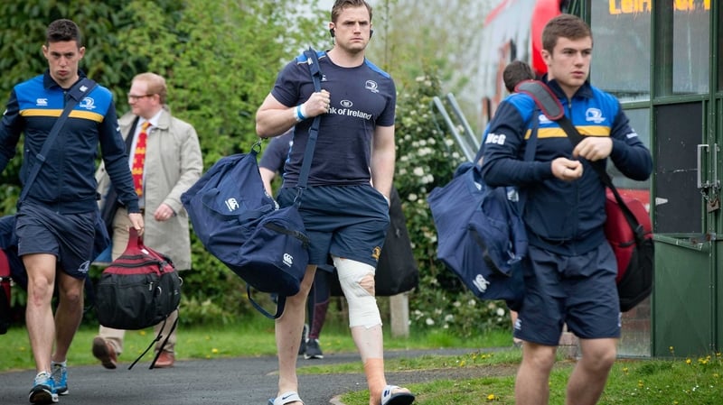 Jamie Heaslip arrives for the game