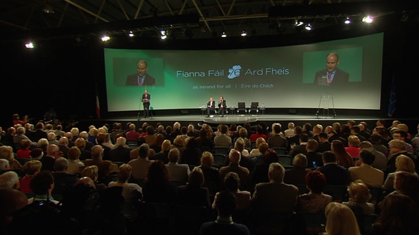 Micheál Martin told delegates the party was ready to take 'this fight to the doorsteps of every community in the country'