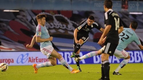 James Rodriguez scores Real's third