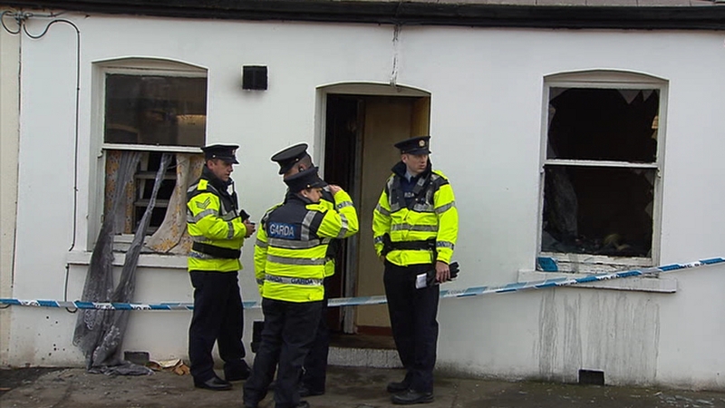 A woman in her 90s was also injured in the fire