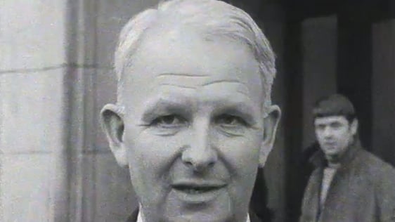 Brian Faulkner pictured outside Stormont following his resignation as Northern Ireland Minister for…