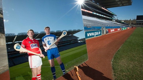 Cork's Lorcán McLoughlin and Pauric O'Mahony of Waterford at the press day ahead of the final