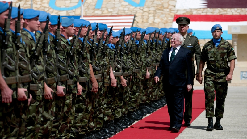 President Michael D Higgins said Ireland has a proud moral heritage based on its peacekeeping