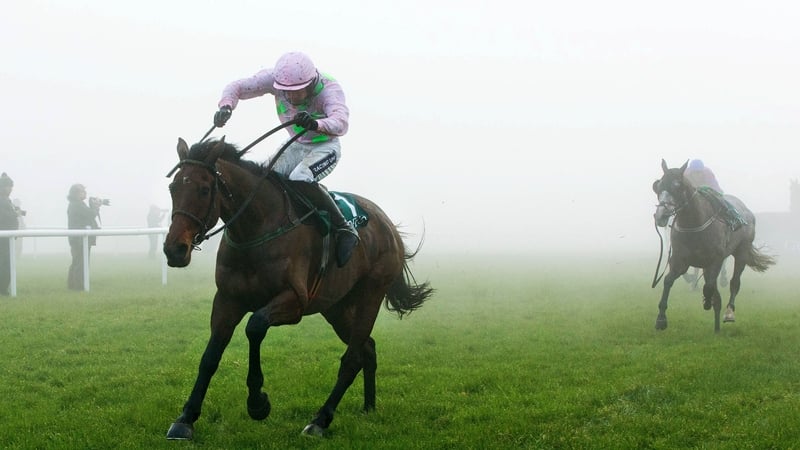 Ruby Walsh on board Djakadam wins the Goffs Thyestes Handicap Steeplechase last January