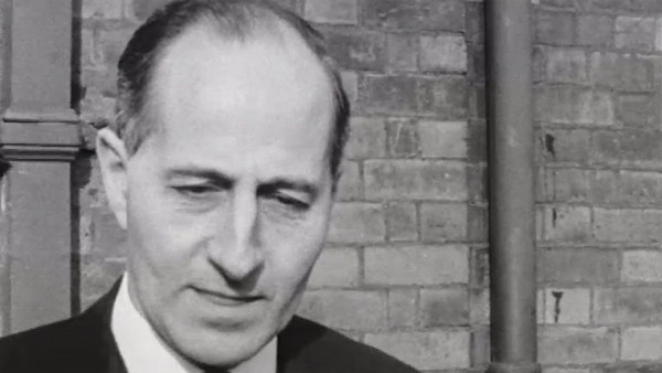 Captain O'Neill speaking to RTÉ News reporter Barry Linnane on 13 February 1969.