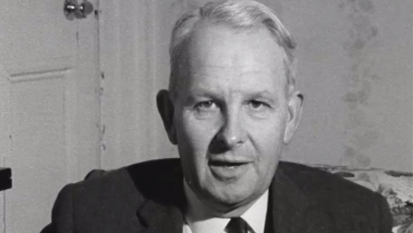 Brian Faulkner speaking to RTÉ News reporter Ronnie Turner on 16 February 1969.