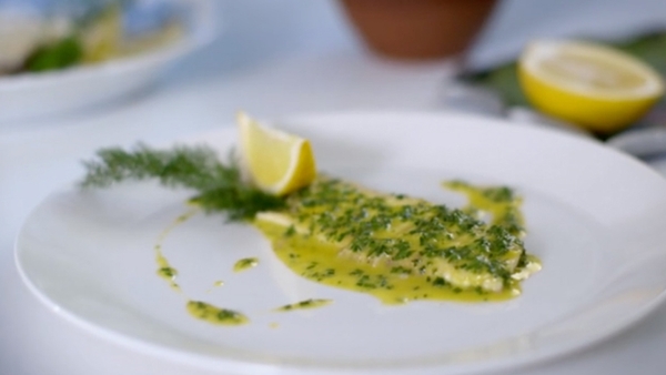 Baked Brill or Black Sole with Bretonne Sauce