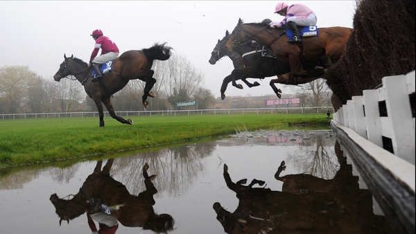 Sir Des Champs clears the water at Cheltenham in 2012