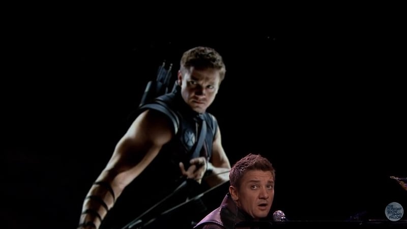 Renner as Hawkeye - "Maybe I'm as super as they are..."