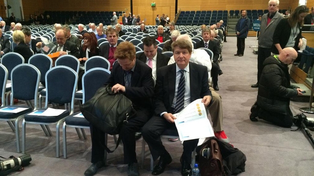 The solicitor took a front row seat ahead of proceedings