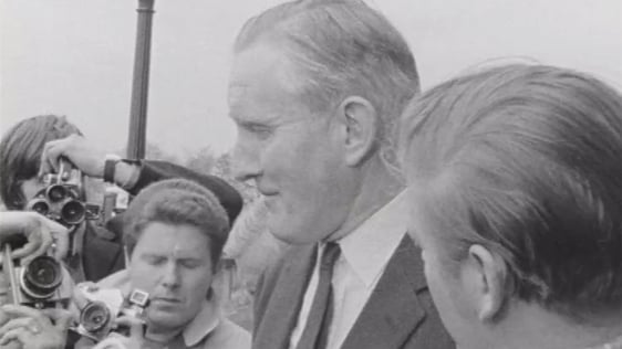 Major Chichester-Clark speaking at a press conference on 1 May, 1969.