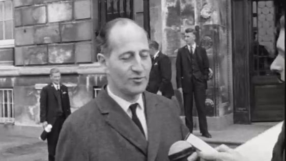 Captain Terence O'Neill leaving Stormont on 1 May, 1969.