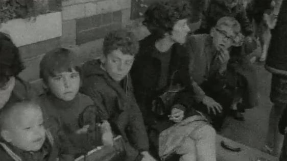 Women and children pictured arriving from Northern Ireland to seek refuge in the south on 17 August…