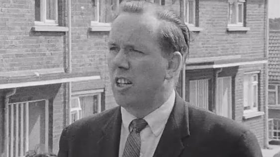 Aidan Corrigan of the Dungannon Civil Rights Committee talking to RTÉ News on 21 August, 1969.