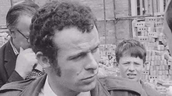 Eamonn McCann talks to RTÉ New about Radio Free Derry on 18 August, 1969.